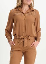 Tramontana | Blouse Chiffon | Hazelnut | Maat 40 | Blouse Dames Volwassen