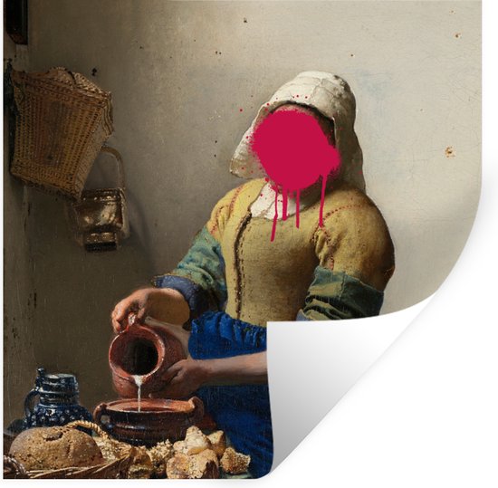 Â® Canvas Johannes Vermeer Melkmeisje PLUS Meisje met de Parel - Compilatie - Kleur - 60 x 90 cm