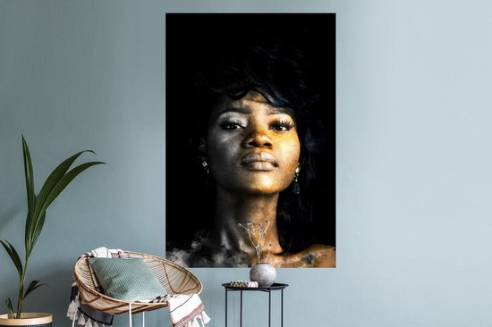 Stickers muraux - Film autocollant - Femme - Argile - Couleurs - 80x120 cm - Film adhésif - Stickers muraux Chambre d'enfant - Papier peint autocollant