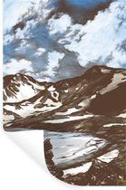 Muurstickers - Sticker Folie - Berg - Zee - Lucht - 40x60 cm - Plakfolie - Muurstickers Kinderkamer - Zelfklevend Behang - Zelfklevend behangpapier - Stickerfolie
