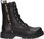 Omoda Om121763 Veterboots - Laarzen Met Veters - Meisjes - Zwart - Maat 33