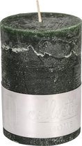 PTMD Rustic dark green pillar candle 10x7