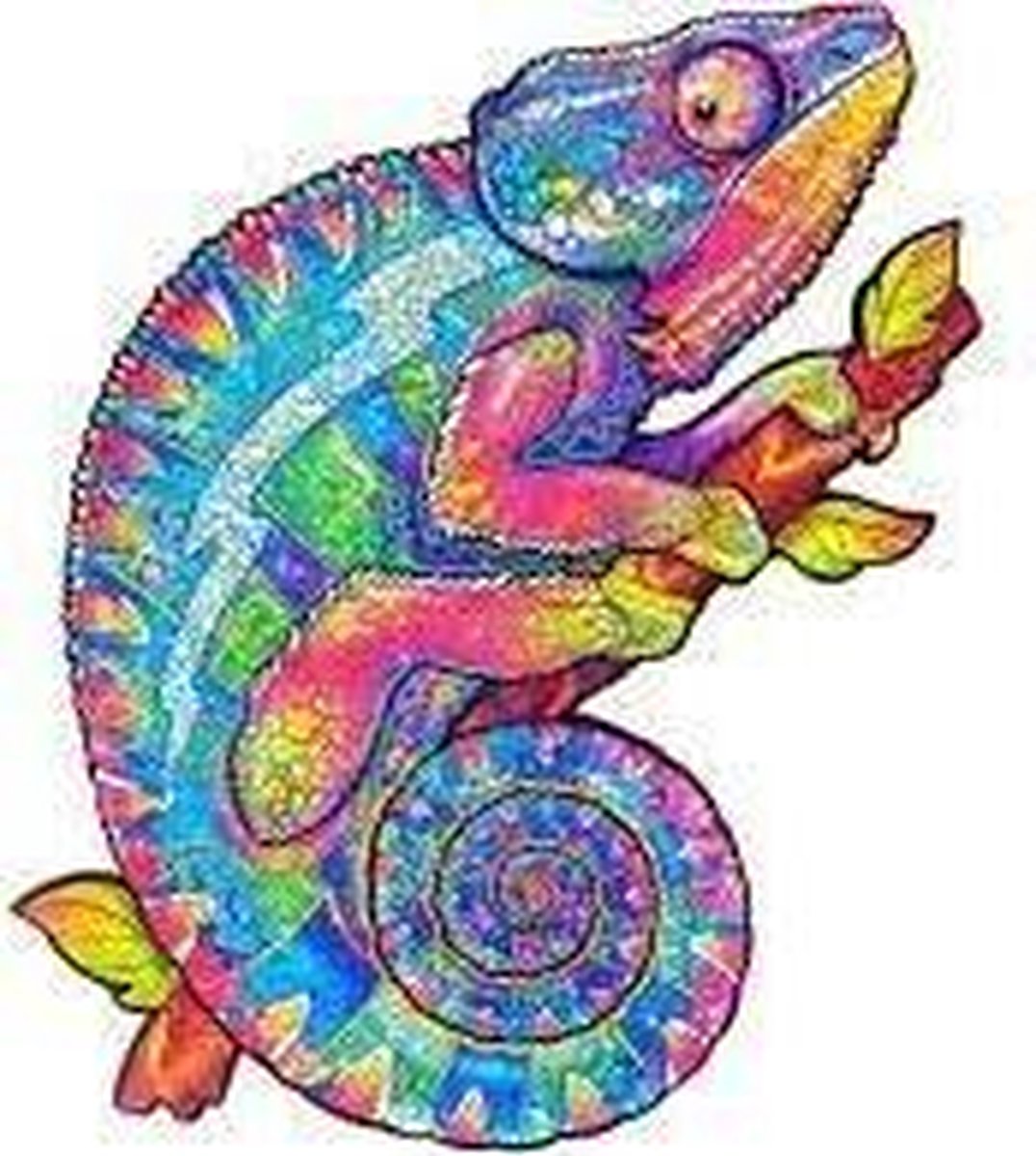 Houten Puzzel Kameleon