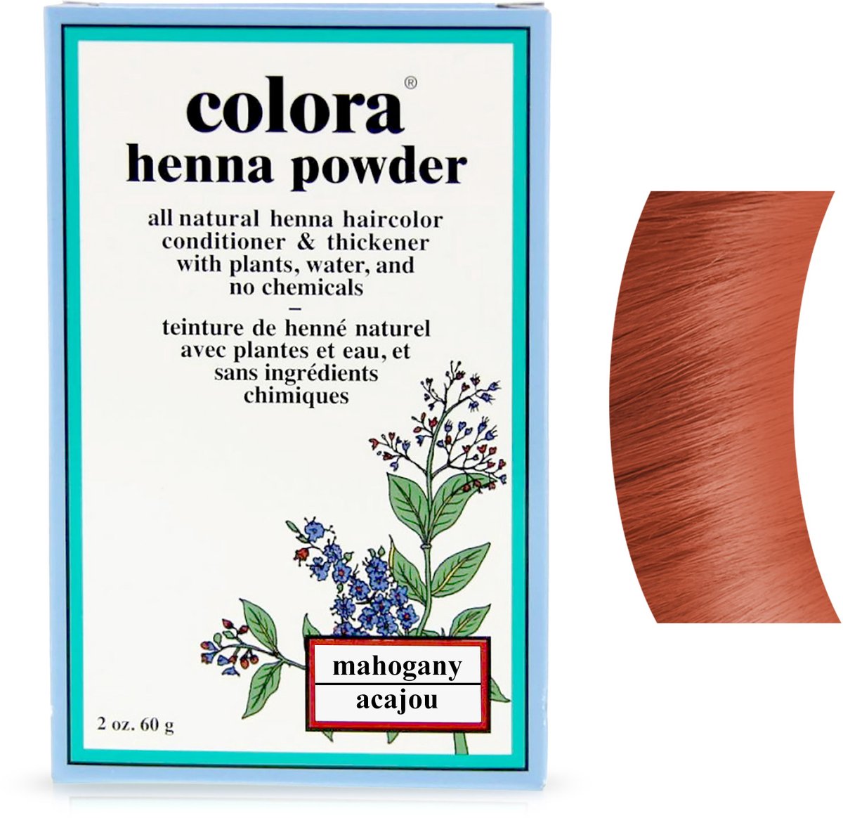 Colora Henna - Kleurpoeder - Mahogany - 60 gr