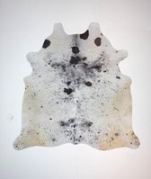 KOELAP Koeienhuid Vloerkleed - Zwartwit Gevlekt Salt & Pepper - 210 x 210 cm - 1004020