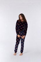 Woody pyjama meisjes - donkerblauw - 212-2-YPE-V/948 - maat 164