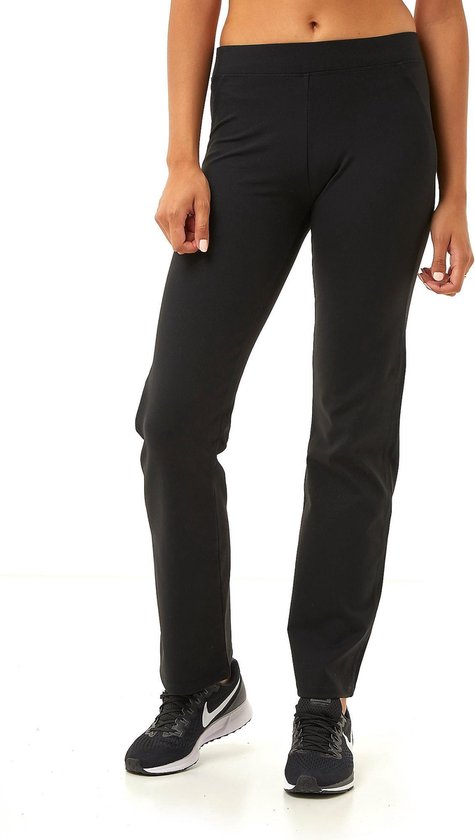 Inq Straight Mid Rise Sportbroek Zwart Dames - Maat L | bol.com