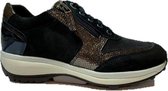 Dames Veterschoenen Xsensible Wembley Black/bronze Zwart - Maat 38