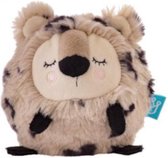 knuffel Luipaard junior 13 cm pluche bruin/zwart