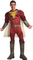 kostuum Shazam Deluxe heren polyester rood maat M/L