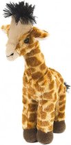 knuffel baby-giraffe junior 20 cm pluche bruin