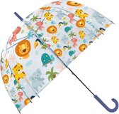 Parapluie Kinder jungle transparent 48 cm - Thème animaux de la jungle