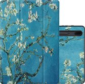 Hoesje Geschikt voor Samsung Galaxy Tab S7 FE Hoesje Case Hard Cover Hoes Book Case Met Uitsparing Geschikt voor S Pen - Bloesem