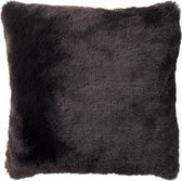 ZAYA - Kussenhoes unikleur 60x60 cm Raven - zwart