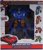 Roboforces transformation robot blauw 20,5 cm