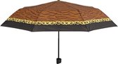 paraplu mini dames 96 cm microfiber bruin