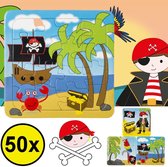 Decopatent Cadeaux à distribuer 50 PIECES Pirate / Pirate Puzzles - Treat Handout Gifts for Kids - Jouets Treats