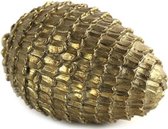 decoratie dennenappel 20,5 cm polysteen goud