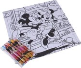 legpuzzel/kleurplaat Mickey Mouse junior 17 stukjes