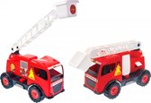 ladderwagen brandweer junior 63 x 23 x 35 cm rood