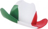 hoed Italiaanse vlag vilt groen/wit/rood one-size