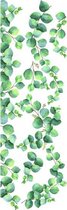 muursticker Eucalyptus Leaves 35 x 100 cm groen