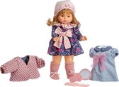 tienerpop Colette meisjes 45 cm roze/donkerblauw