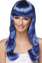 pruik Chique dames blauw