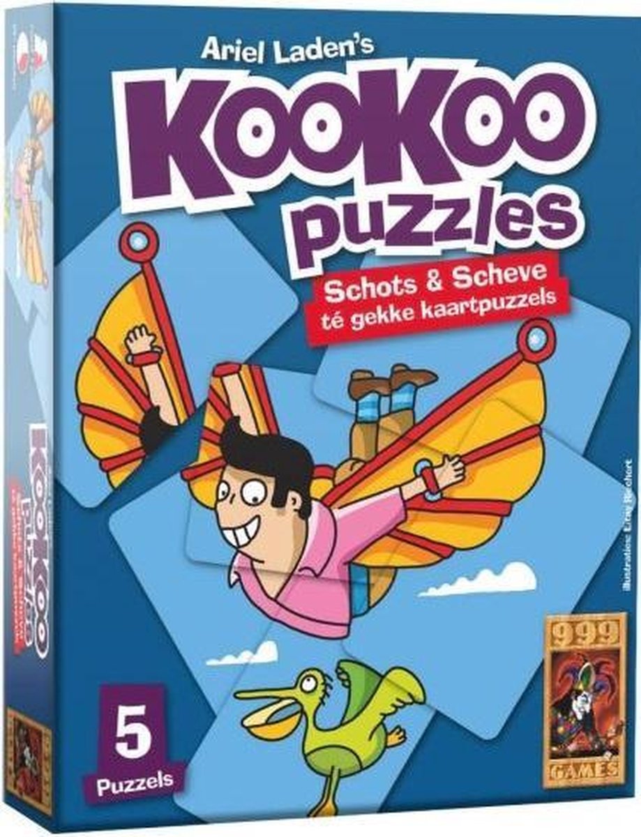 Afbeelding van product 999 Games  legpuzzel KooKoo Vliegen junior karton 5-delig