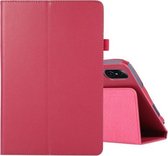 Voor Honor Tablet V7 Pro Litchi Textuur Effen Kleur Horizontale Flip Leather Case met Houder & Pen Slot (Rose Red)