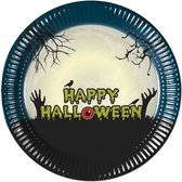 feestborden Scary Moon multicolor 23 cm 8 stuks