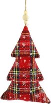 kersthanger Aaron boom 32 cm textiel rood