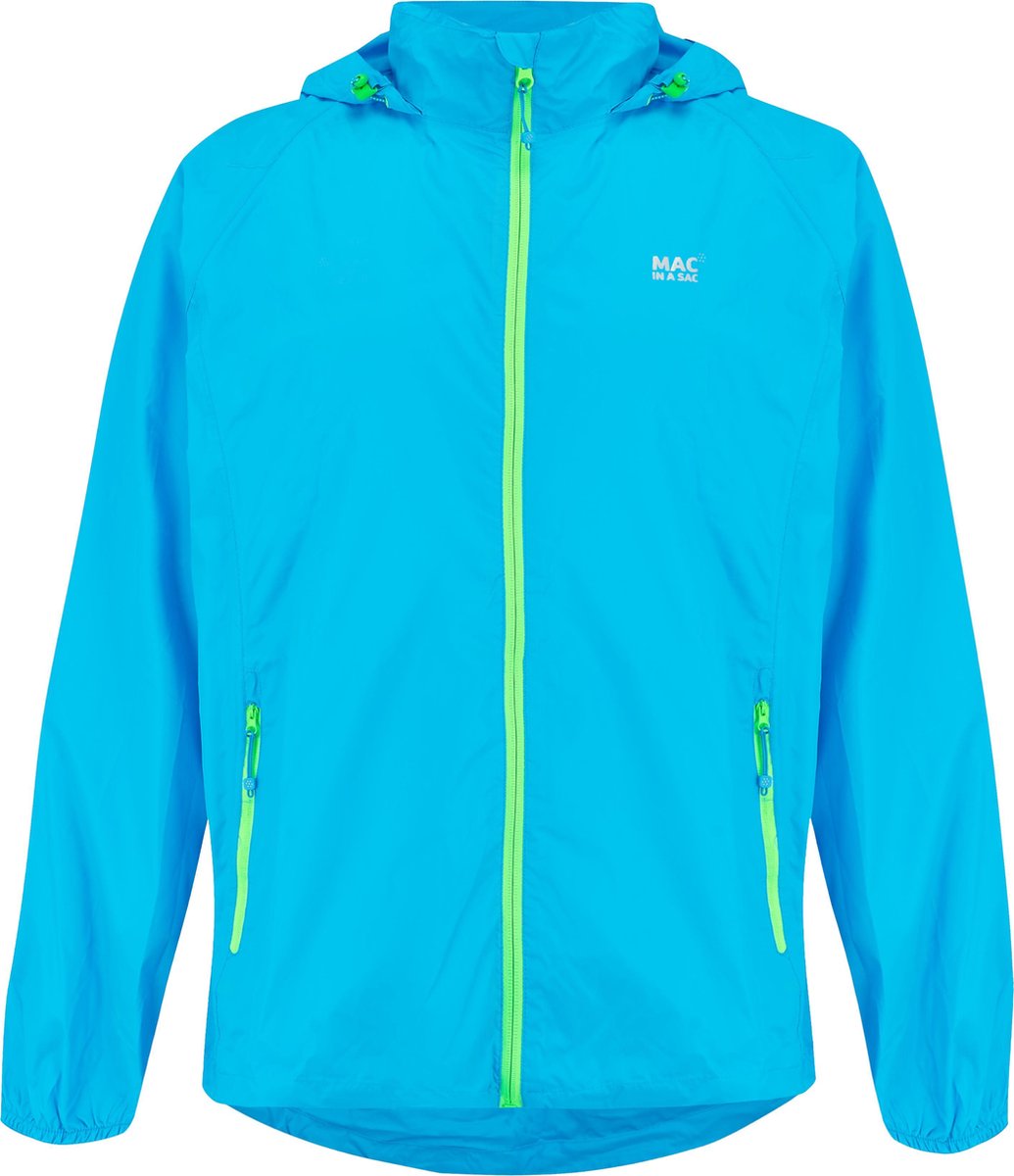 Mac in a Sac Origin 2 Regenjas Unisex Neon Blauw