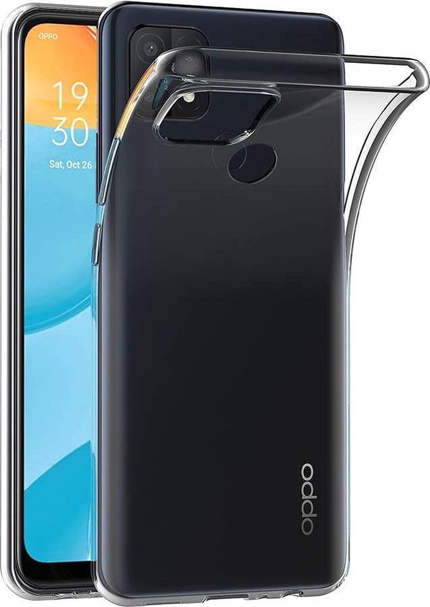 Silicone hoesje Geschikt voor: Oppo A15 / A15s - transparant