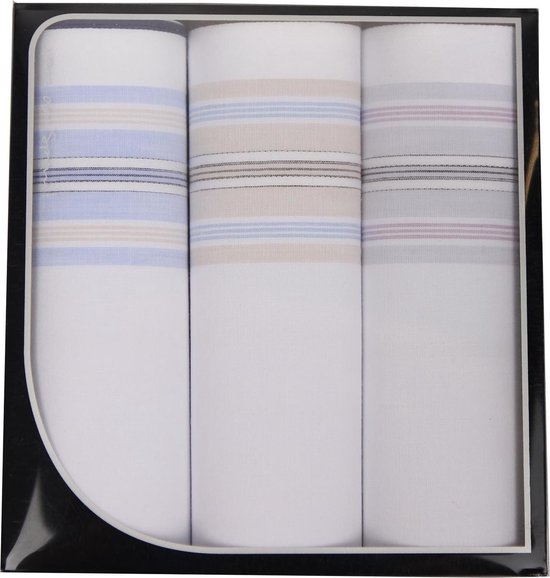 Wecoline Keukendoek geblokt katoen 60x60cm blauw/wit 6 stuks