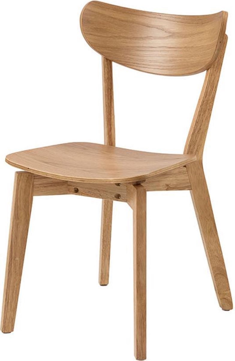 Lisomme Jade Eetkamerstoel Naturel - Hout - Eetkamerstoel Zonder Armleuning - Scandinavisch