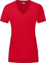 Jako Organic T-Shirt Dames - Rood