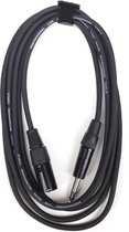DAP Audio Microfoon Kabel - Male XLR naar Jack Stereo - 3m (Zwart)