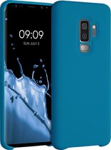 kwmobile telefoonhoesje voor Samsung Galaxy S9 Plus - Hoesje met siliconen coating - Smartphone case in Caribisch blauw