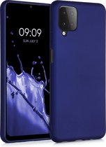 kwmobile telefoonhoesje voor Samsung Galaxy M12 - Hoesje voor smartphone - Back cover in metallic blauw