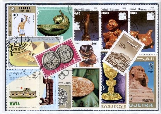 Thumbnail van een extra afbeelding van het spel Archeologie – Luxe postzegel pakket (A6 formaat) : collectie van 25 verschillende postzegels van archeologie – kan als ansichtkaart in een A6 envelop - authentiek cadeau - kado - geschenk - kaart - fossielen - oudheid - archeoloog - bodemschatten