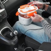 InnovaGoods - Elektrische Lunchbox voor Auto's - Vershouddoos - Deksel af met vier slotjes - Stoomafvoerklep - Bestekvak 40W 12 V
