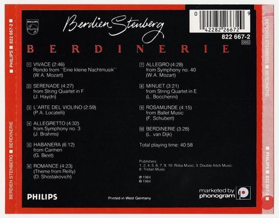 Berdinerie - 1-CD BERDIEN STENBERG - BERDINERIE