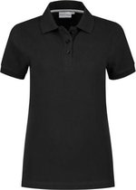 Santino Mojo Dames Polo-shirt korte mouwen - Stretch - Zwart - XXL