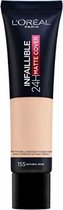 Crème Make-up Basis L'Oréal Paris 24H Matte Cover 155 Naturel Rosé (Gerececonditioneerd A+)