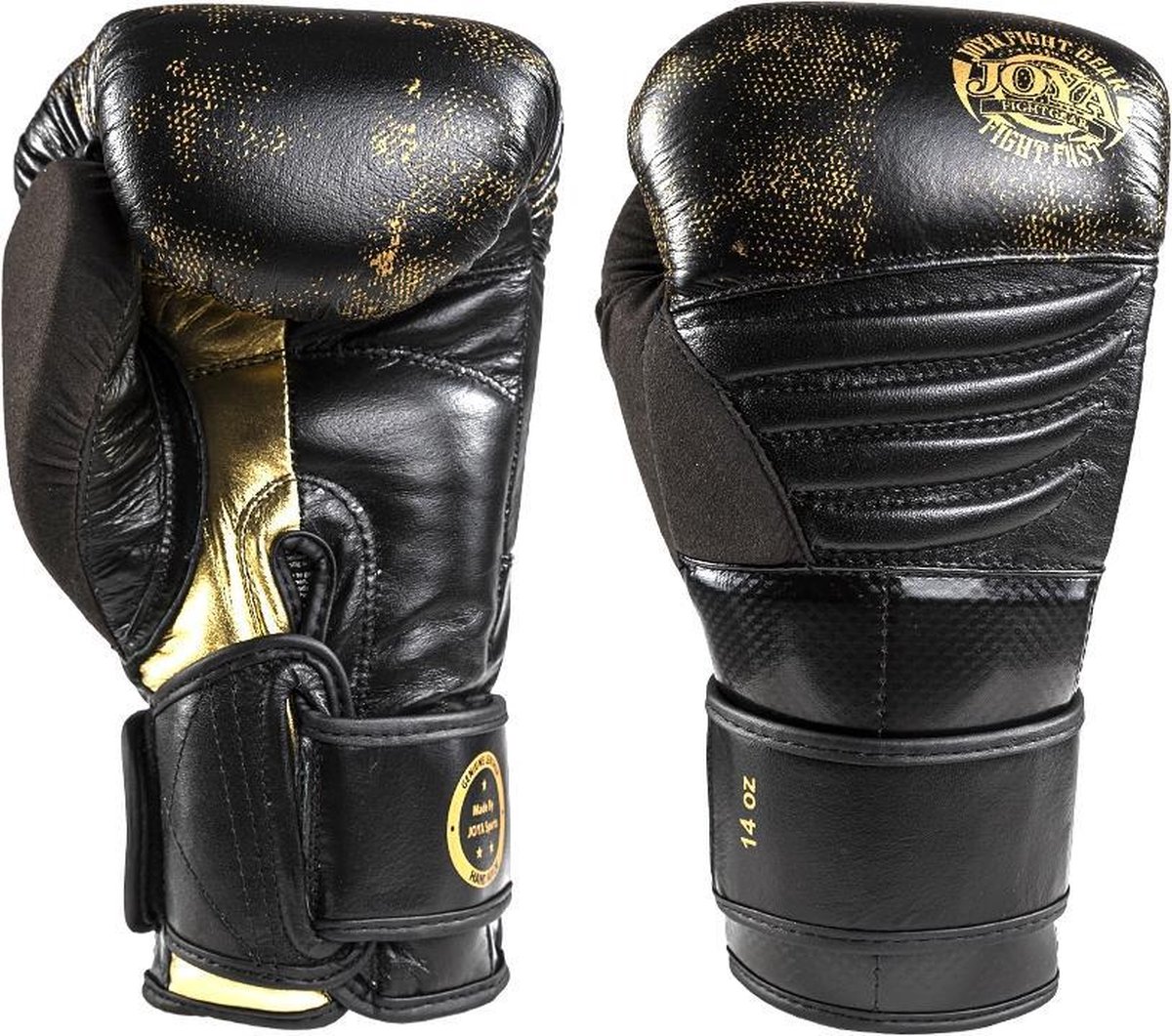 Joya Kickbokshandschoen Gold Falcon - Leer (Beschikbaar in verschillende maten)