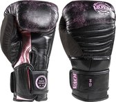 Joya Kickbokshandschoen Pink Falcon - Leer - Zwart - 14 oz.