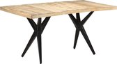 Eettafel 160x80x76 cm Ruw mangohout