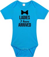 Ladies I have arrived tekst baby rompertje blauw jongens - Kraamcadeau - Babykleding 92 (18-24 maanden)
