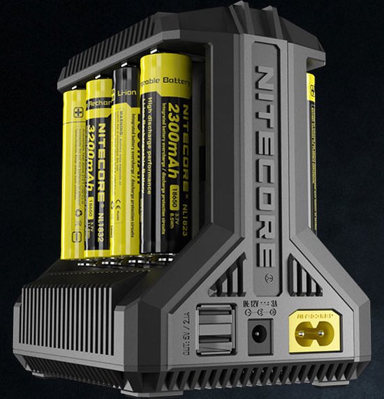 Chargeur Nitecore I8 - Chargeur Universel 8 Batteries Li-ion Et Ni-MH